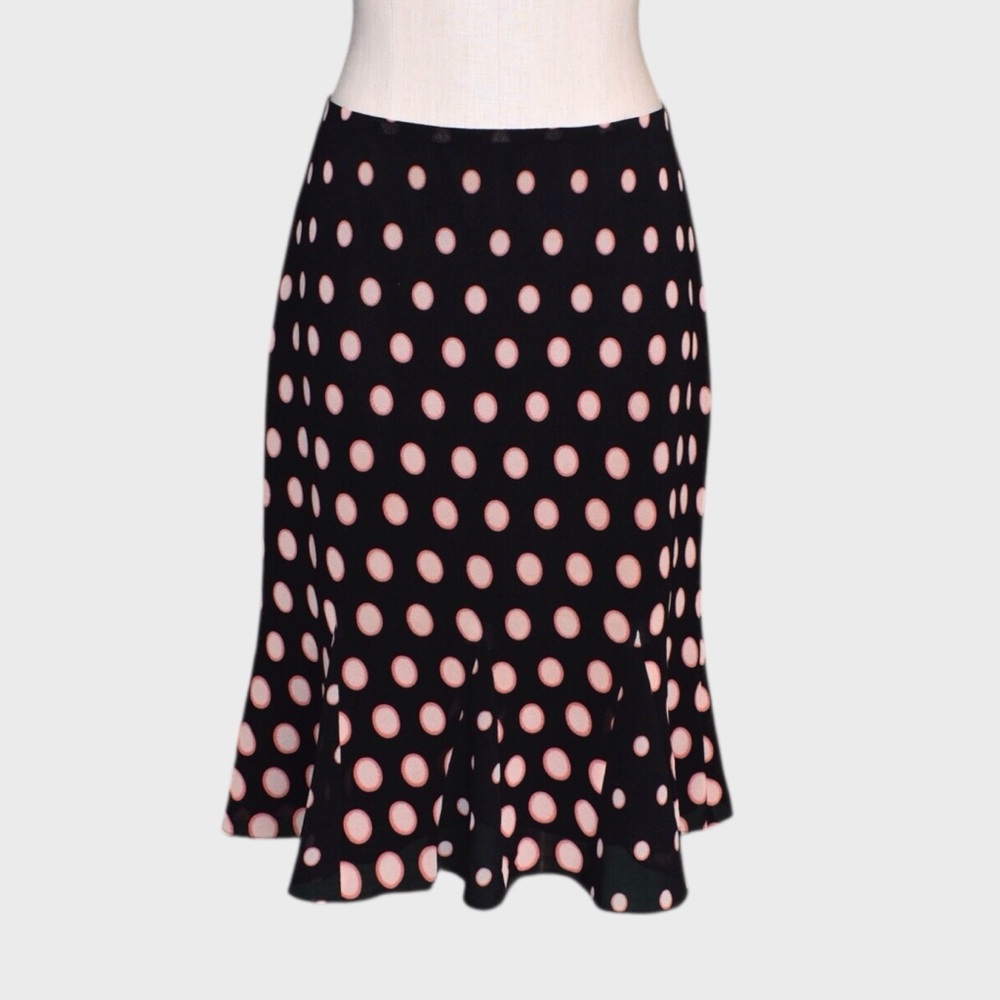 Emma James Petites‎ Polka Dot Godet Skirt